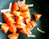 5分。とろとろ卵のチーズトマト炒め作り方4写真