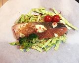 魚と野菜の包み蒸し作り方4写真