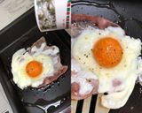 とろ～り♪ベーコンエッグトースト作り方4写真