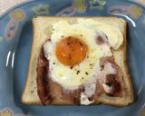 とろ～り♪ベーコンエッグトースト作り方6写真