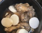 手羽元と長芋の煮物作り方3写真