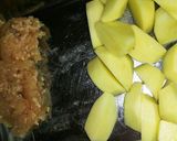 鶏肉のミンチのジャガ煮作り方1写真