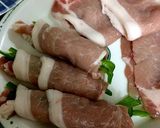 ピーマン＆チーズ＆梅干しの豚肉巻き揚げ♫作り方3写真
