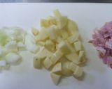 ワンタンの皮でベーコンポテトパイ作り方1写真