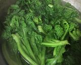 麺つゆで簡単！菜ばなの卵とじ！！作り方1写真