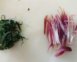 シャキシャキ薬味たっぷり鰹のたたき作り方1写真