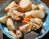 里芋と鶏もも肉のホクホク煮作り方6写真
