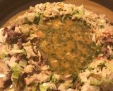 米粉で低糖質☆肉 カレー チーズもんじゃ作り方3写真