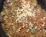 米粉で低糖質☆肉 カレー チーズもんじゃ作り方6写真