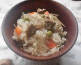 鶏ごぼうご飯♪作り方2写真