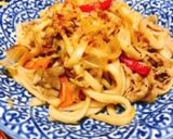柚子胡椒＆柚子ポン酢味の焼きうどん作り方11写真