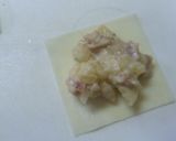 ワンタンの皮でベーコンポテトパイ作り方6写真