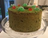 クリスマス色のシフォン・１２㎝作り方4写真
