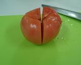 【電子レンジで】トマトまるごとスープ作り方2写真