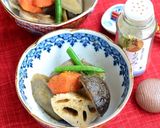 がごめ昆布粉入り根菜の煮物作り方8写真