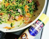 豆苗のチーズ炒め作り方2写真