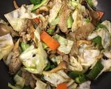 野菜と豚肉のうま味噌炒め作り方5写真