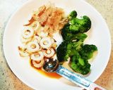ブロッコリーと竹輪のオリーブ醤油あえ作り方2写真