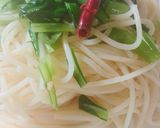 我が家の定番パスタ 小松菜ペペロンチーノ作り方7写真