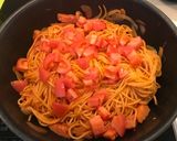 厚切りベーコンとフレッシュトマトのパスタ作り方8写真