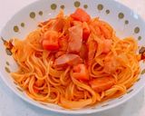 厚切りベーコンとフレッシュトマトのパスタ作り方9写真