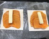 パイシートでめちゃ簡単！柿のオープンパイ作り方3写真
