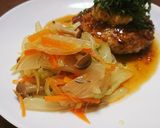 ふんわり豆腐ハンバーグの大葉おろし作り方5写真