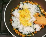 なめこがシャキシャキ！なめこと漬物の炒飯作り方5写真