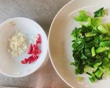 我が家の定番パスタ 小松菜ペペロンチーノ作り方2写真