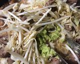 わさびポン酢風味の肉野菜炒め！大人な味作り方5写真