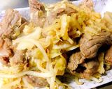 わさびポン酢風味の肉野菜炒め！大人な味作り方6写真