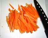 人参と塩昆布でかき揚げ～☆作り方1写真