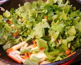 大根の葉プラス根菜炒め。作り方3写真