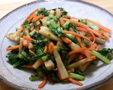 大根の葉プラス根菜炒め。作り方5写真