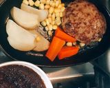 ステーキソースで食べるハンバーグ作り方6写真
