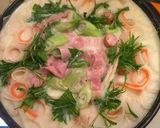 採れたてお野菜のお花畑鍋 〜豆乳鍋作り方6写真