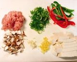 +酢でさっぱり旨辛・麻婆豆腐焼きそば作り方1写真