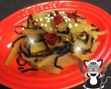 塩こんぶdeヤーコンのピリ辛炒め♪作り方3写真