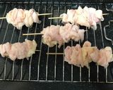 オーブンが汚れない　絶品・鶏皮の焼き鳥作り方3写真