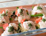 魚介と野菜のホワイトソースがけ♪作り方7写真