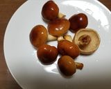 クリタケの焼きキノコ・バター、ワイン醤油作り方2写真