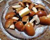 クリタケの焼きキノコ・バター、ワイン醤油作り方4写真