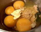 塩昆布とツナと人参のオムレツ。作り方2写真