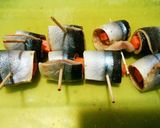 犬ご飯 サンマの野菜巻き作り方5写真