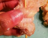 カリッとプリプリ♪ぐるぐる鶏皮串焼き作り方4写真