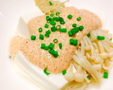 【温奴】豆腐とえのきの明太マヨソース作り方4写真