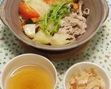 【一人鍋】豚肉とたっぷり野菜の蒸し鍋作り方6写真