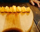 「生ハム柿クリーム」作り方1写真