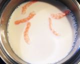 わかめスープの豆乳エビチャウダー＊作り方1写真