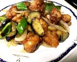 簡単☆鶏とナスの甘酢あん作り方10写真